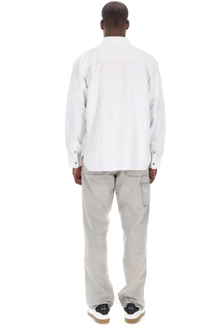 A.P.C. Relax Fit Cotton Piquet Shirt With Pocket