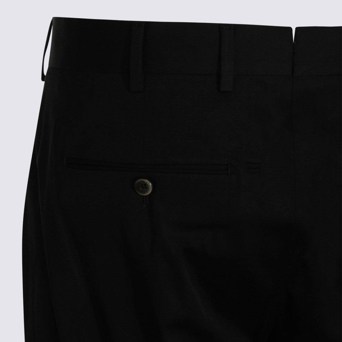 Pt Torino Tailored Slim Fit Trousers With Button Closure And Welt Pockets