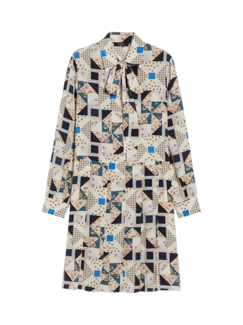 Max Mara Silk Crepe De Chine Dress