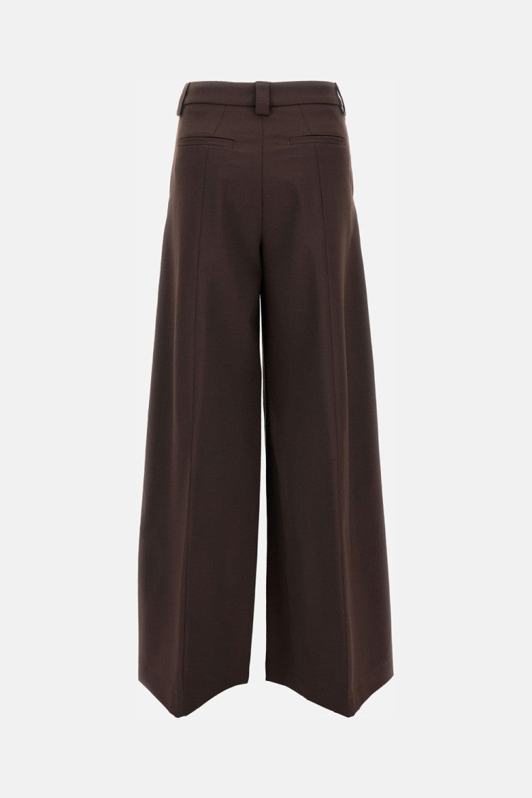 The Latest Wide Trousers With Classic Front Closure