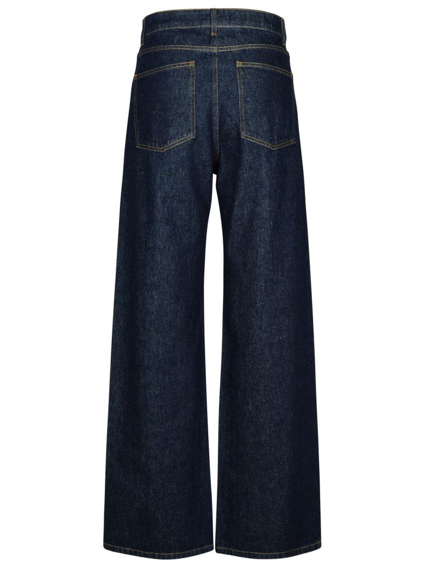 Msgm Blue Cotton Jeans