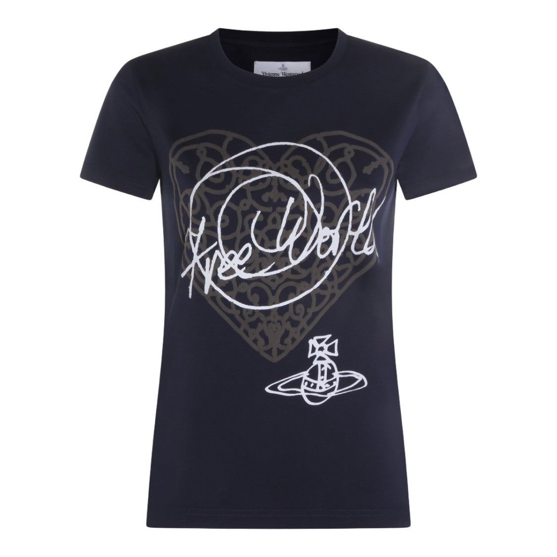 Vivienne Westwood Fitted Short-Sleeve T-Shirt With Heart Pattern