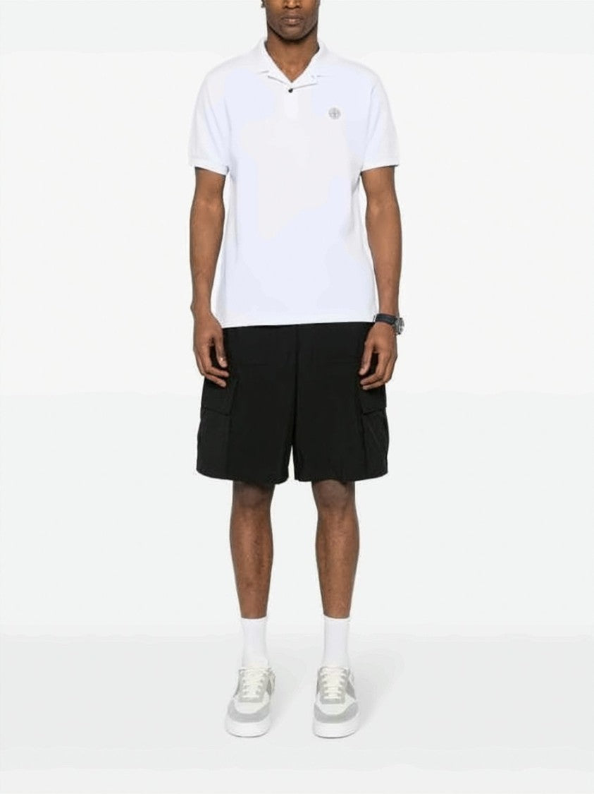 Stone Island Classic White Polo Shirt