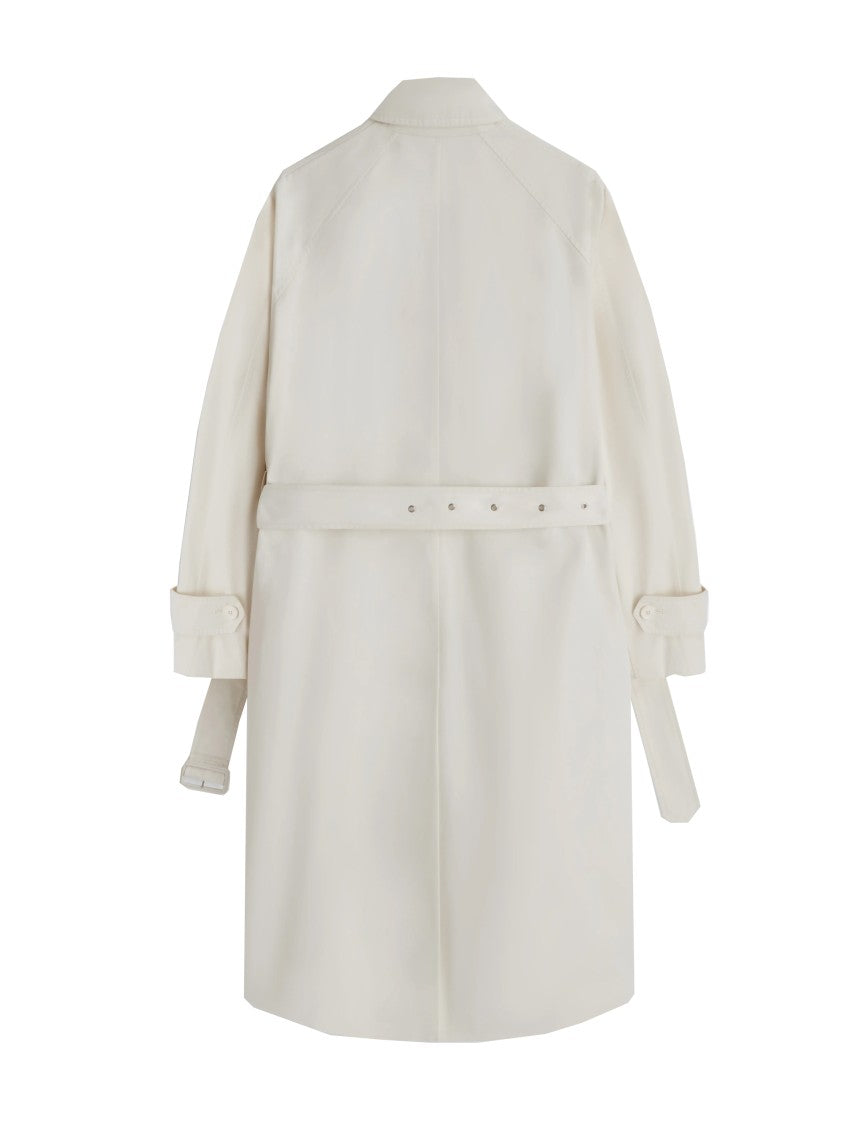 Phoebe Philo Oversized Car Coat With Classic Collar And Belted Waist