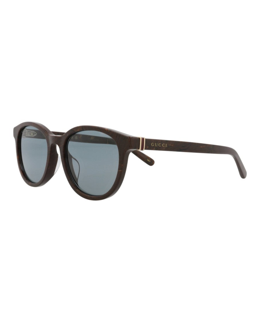 Gucci Round-Frame Recycled Acetate Sunglasses