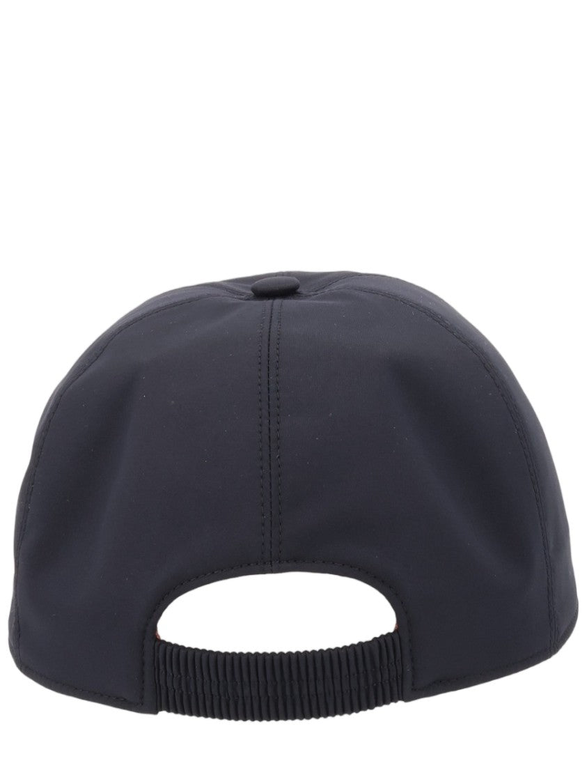 Zegna Structured Blue Adjustable Polyester Hat