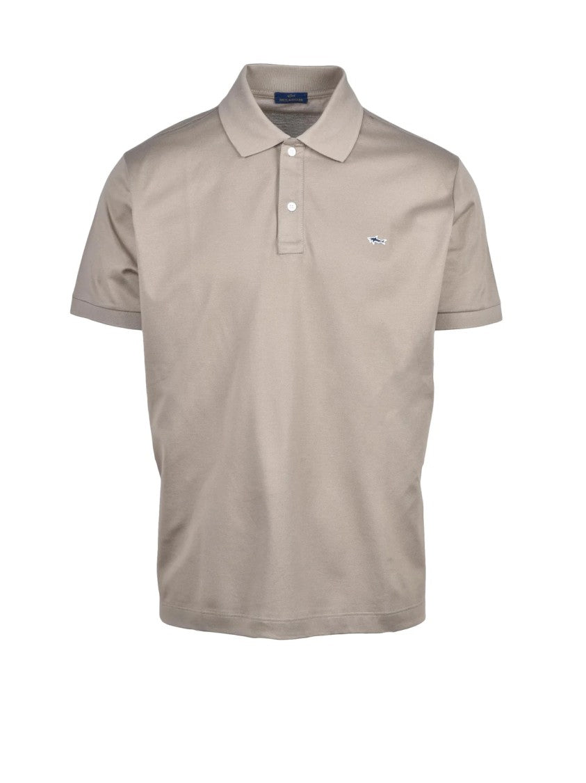 Paul & Shark Beige Cotton Classic Polo Shirt