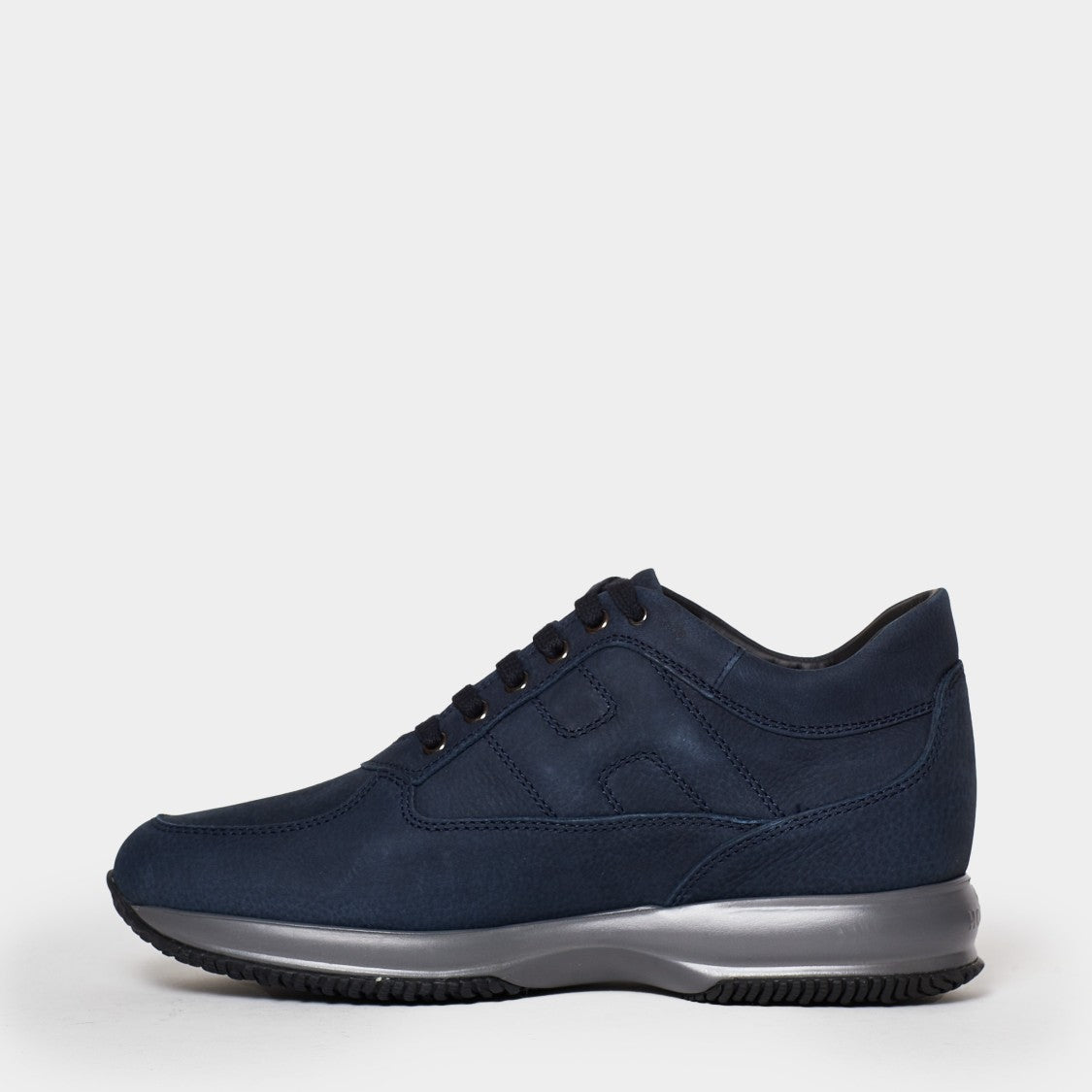 Hogan Nubuck Blue Hogan Interactive Sneakers
