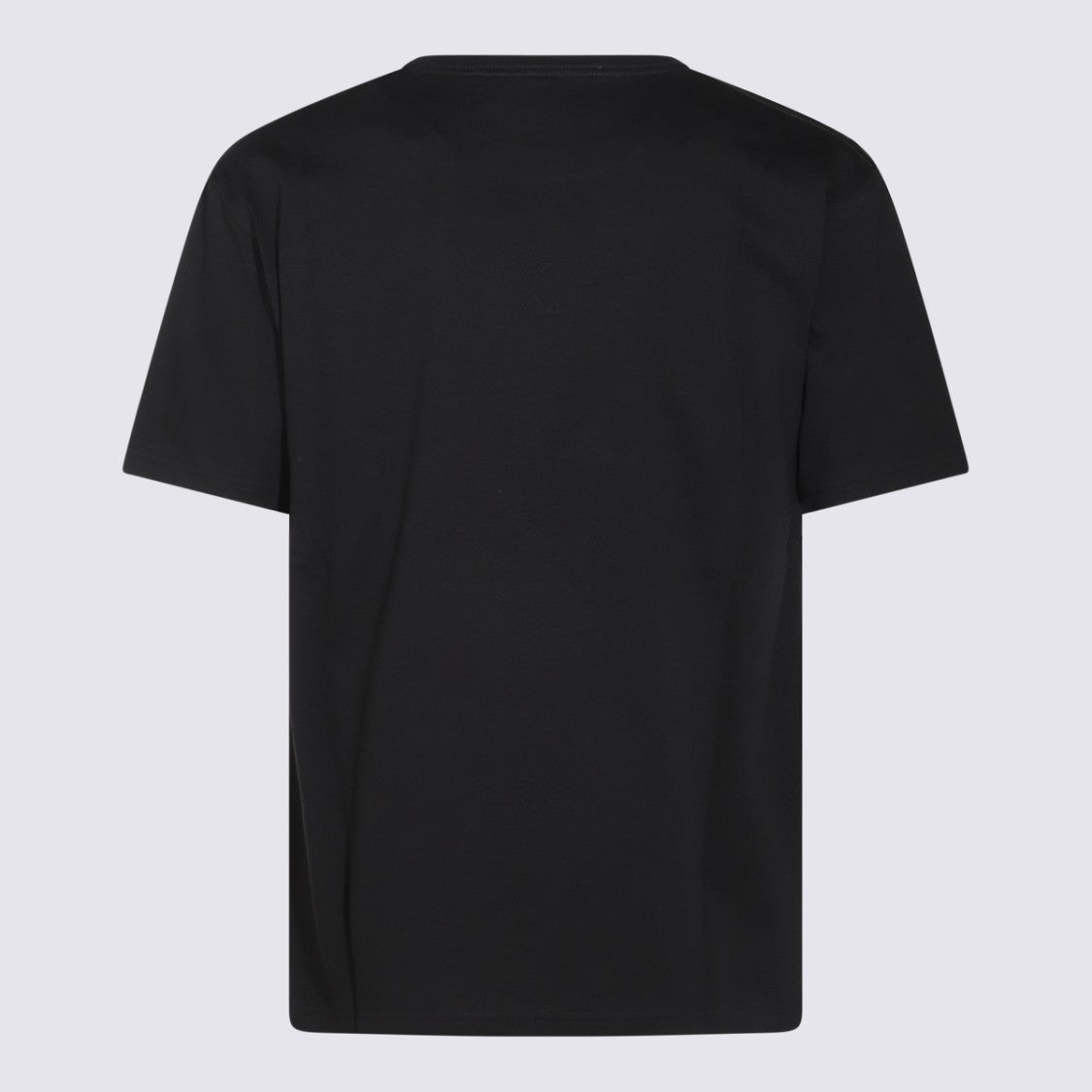 Valentino Black Short-Sleeve T-Shirt With Geometric 'V' Design