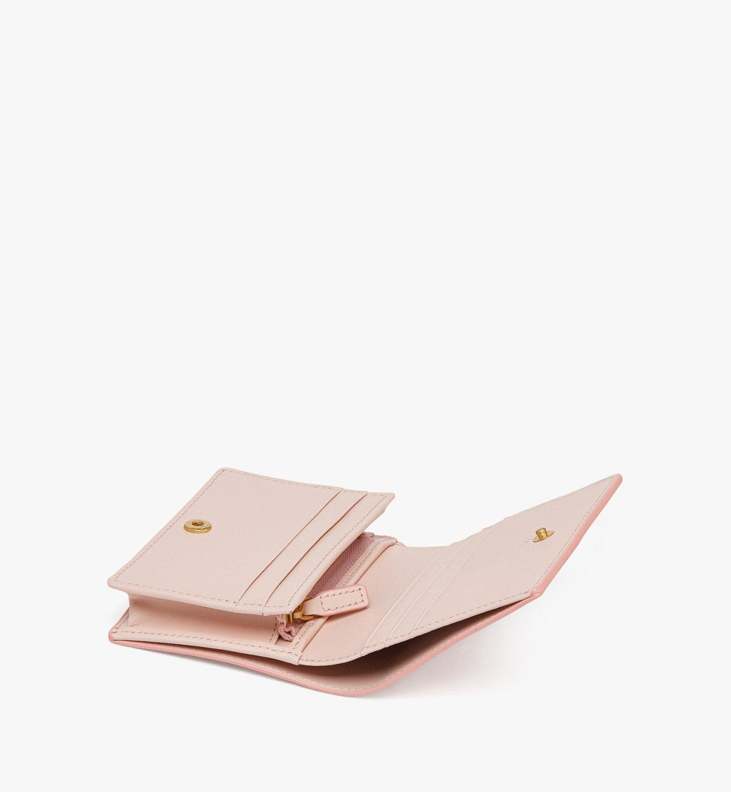 Mcm Embossed Leather Wallet