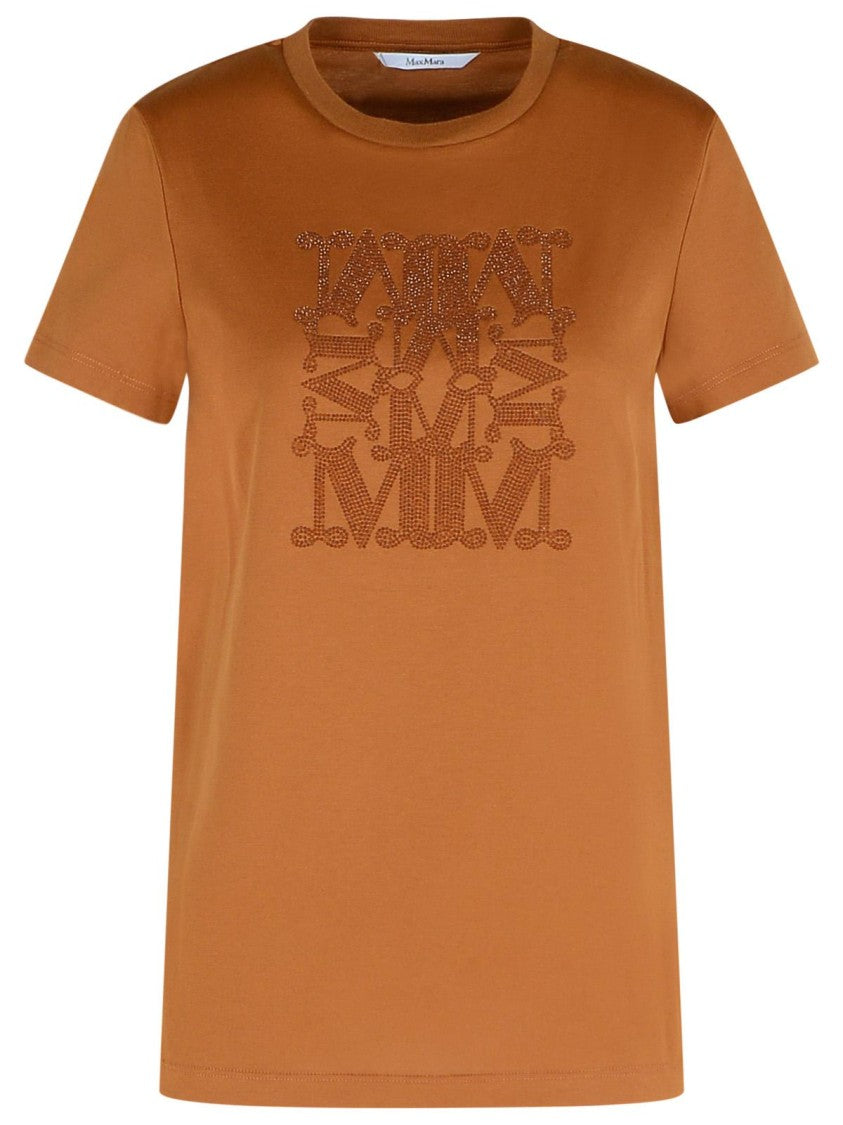 Max Mara Giovane' Brown Cotton T-Shirt