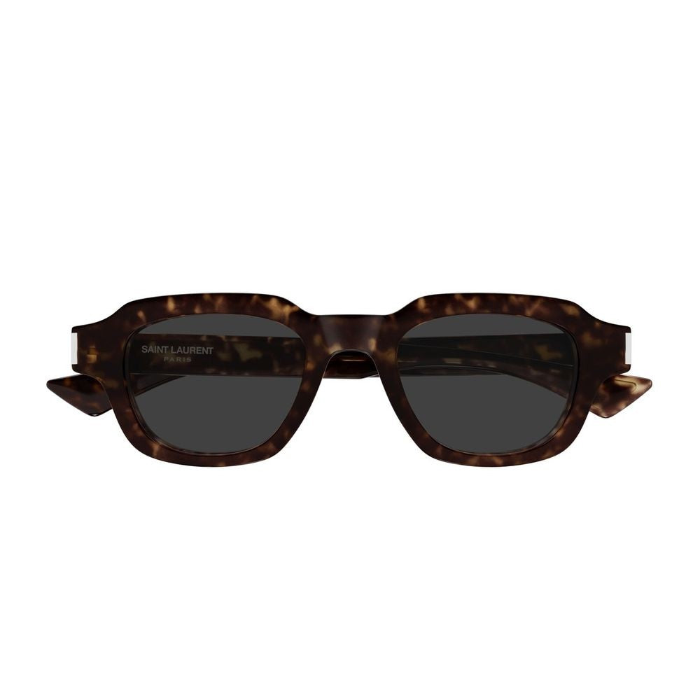 Saint Laurent Sl 791 Linea Corner Angle Square Havanna Acetate Sunglasses