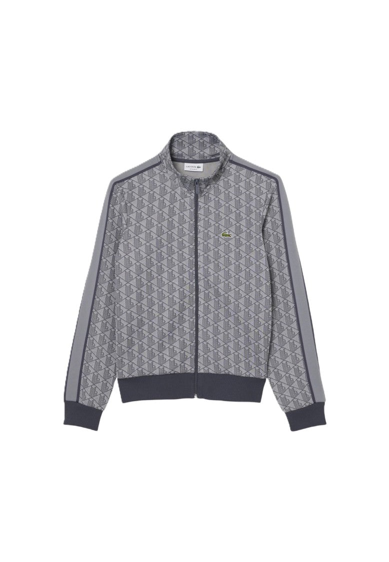Lacoste Gray Paris Jacquard Track Jacket