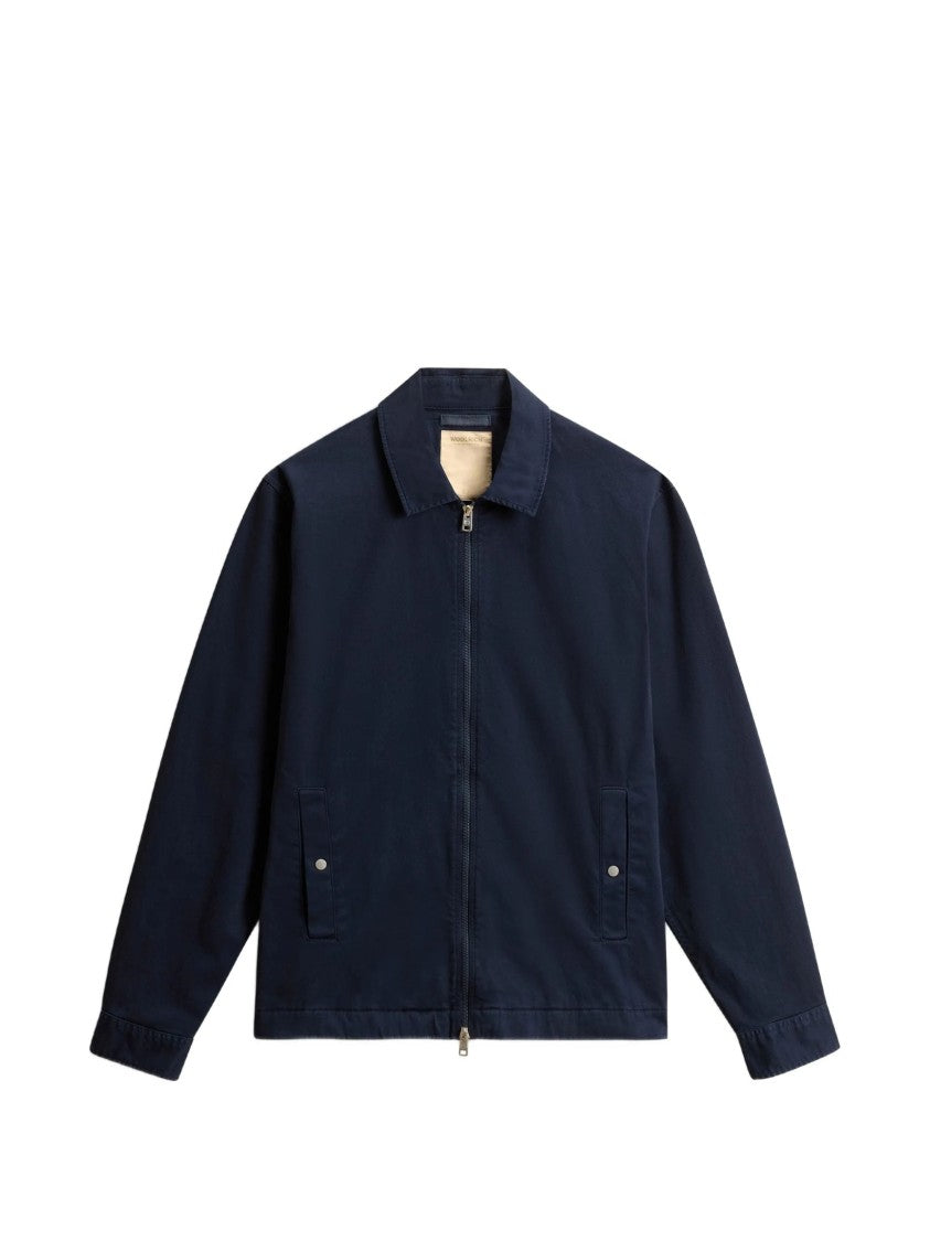 Woolrich Minimalist Cotton Structured Flap Jacket