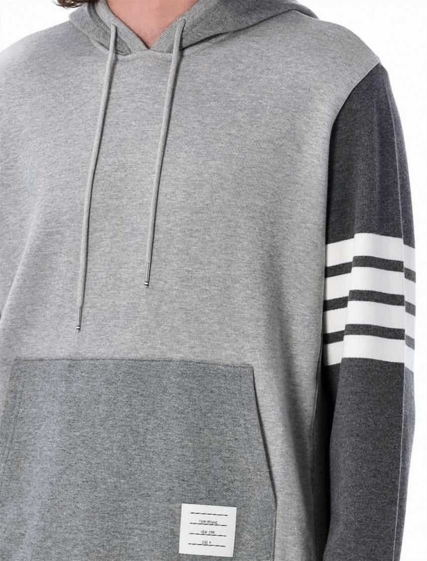 Thom Browne Two-Tone Grey Hoodie