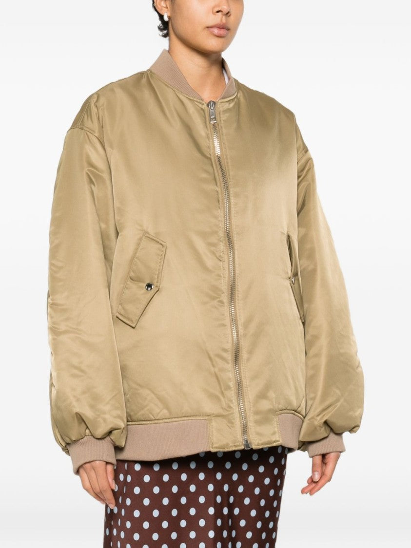The Frankie Shop Boxy Oversized Jacket With Ruched Detailing
