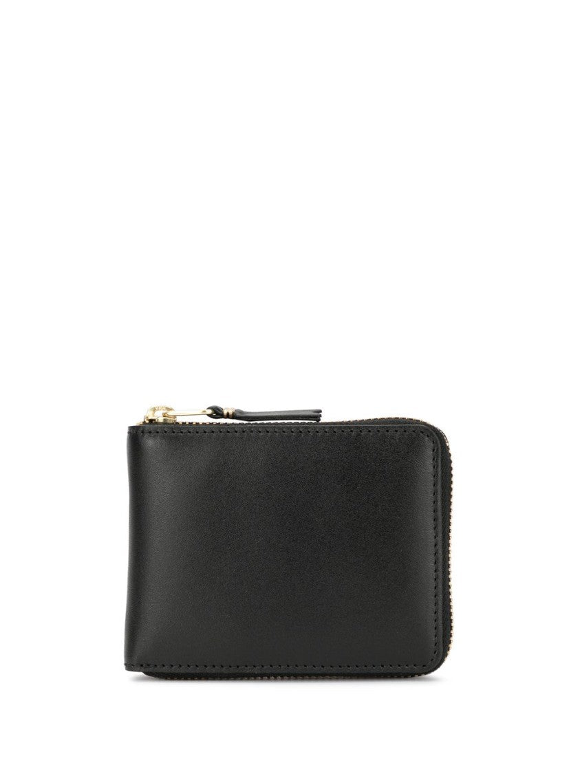 Comme Des Garçons Black Embossed Calf Leather Wallet