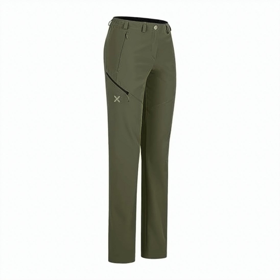 Montura Tailored Green Straight-Leg Pants