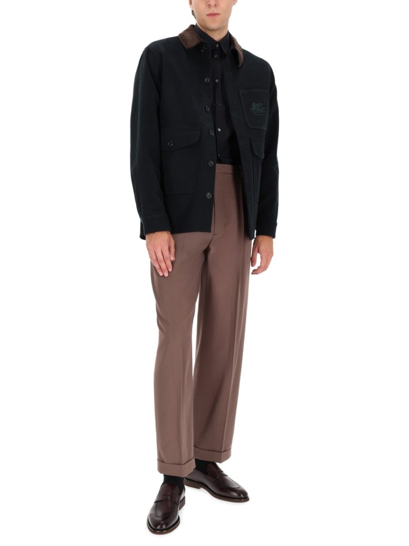 Etro Green Pegasus Casual Jacket