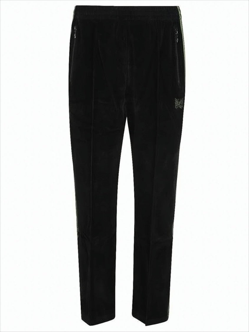 Needles Velvety Jogger Pants With Distinctive Side Stripe