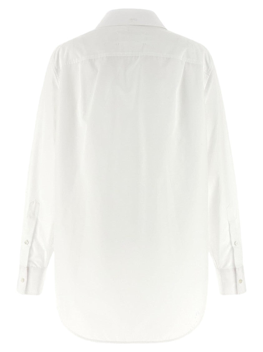 Maison Margiela Cotton Poplin Shirt With Tucked-In Collar