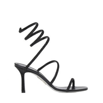 René Caovilla Cleo Crystal Laced-Up Ankle Sa