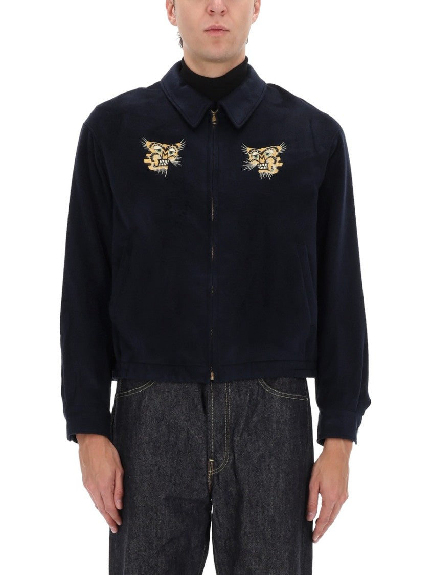 Visvim Norad Blouson Tiger Embroidered Silk Jacket