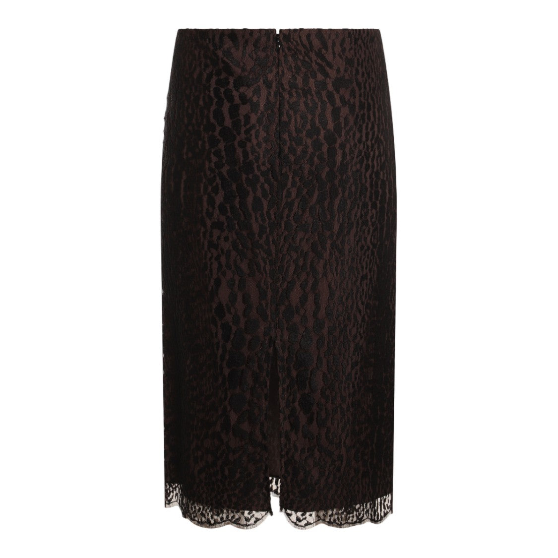 Tom Ford Midi Lace Skirt With Overlay