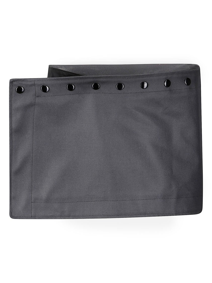 Evropa X Boysloft Waxed Finish Mini Skirt With Asymmetrical Design