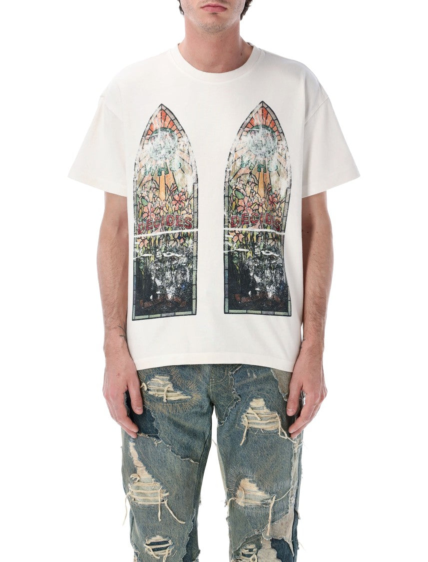 Who Decides War Faded Relaxed Fit Graphic Jersey