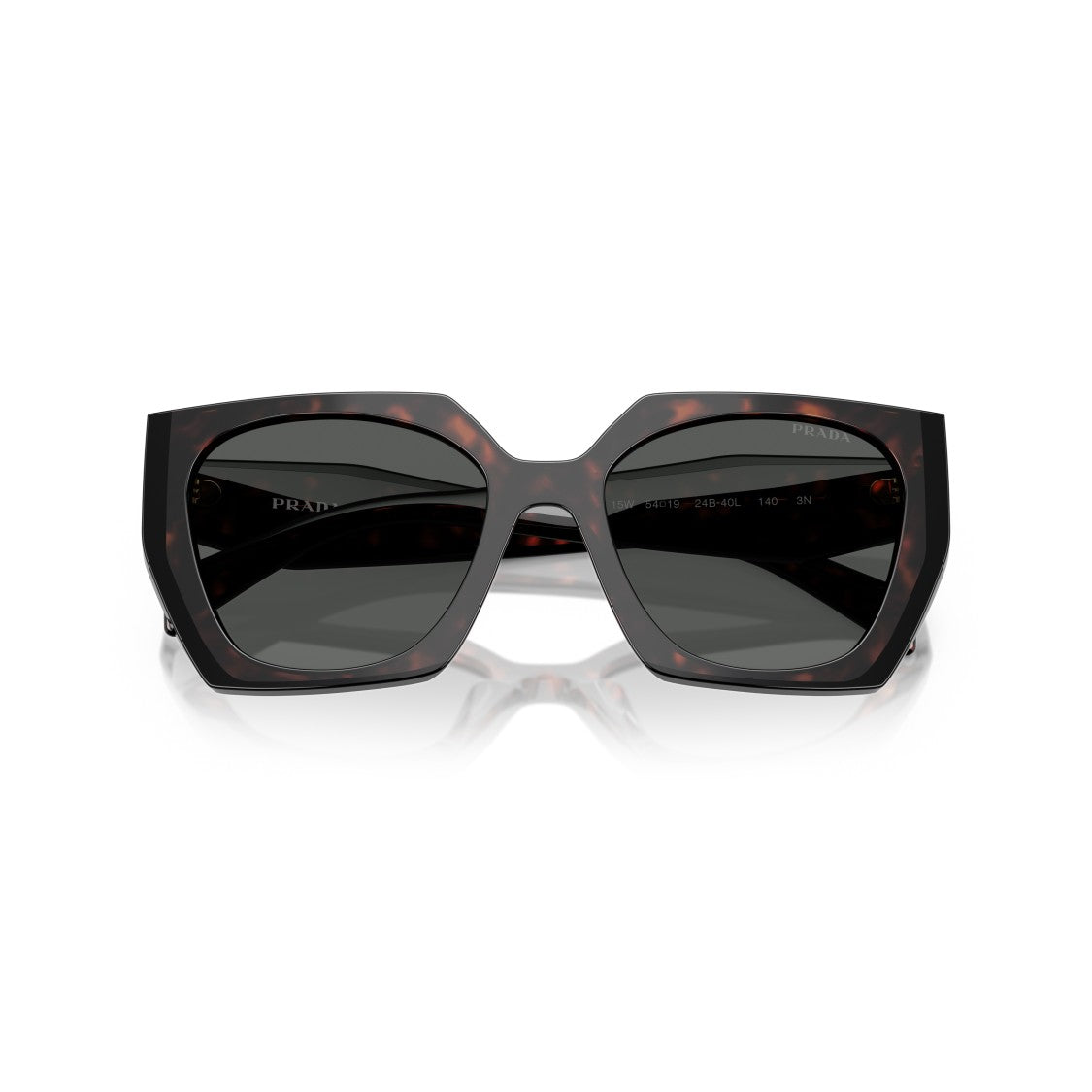 Prada 0Pr 15Ws Oversized Tortoiseshell Acetate Sunglasses