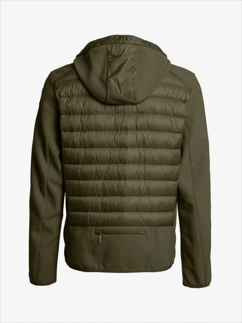 Parajumpers Quilted Padded Jacket With Hood And Zippered Chest Pocket