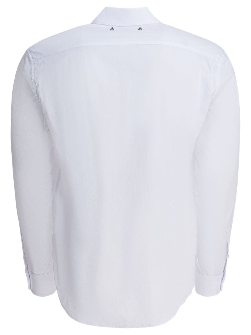 Altum White Button-Down Shirt With Classic Detailing