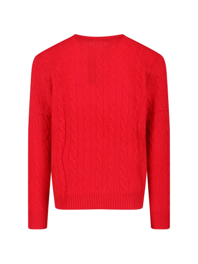 Polo Ralph Lauren Cable-Knit Sweater With Classic Crew Neckline And Vibrant Finish