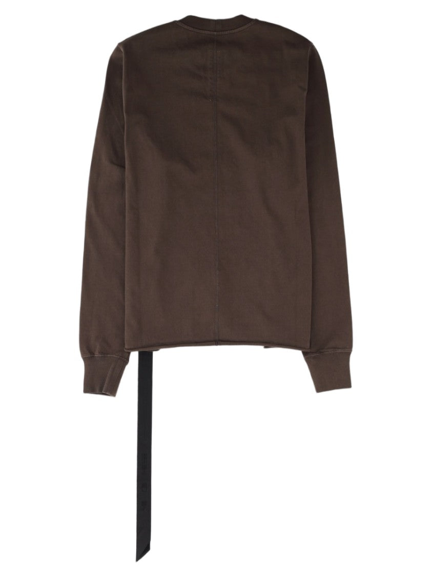 Drkshdw By Rick Owens Charcoal Long-Sleeve Cotton T-Shirt