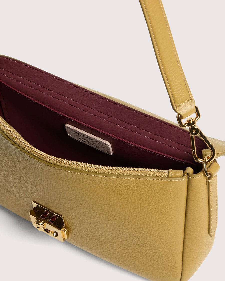 Coccinelle C-Me Lock Large Bag In Seagrass