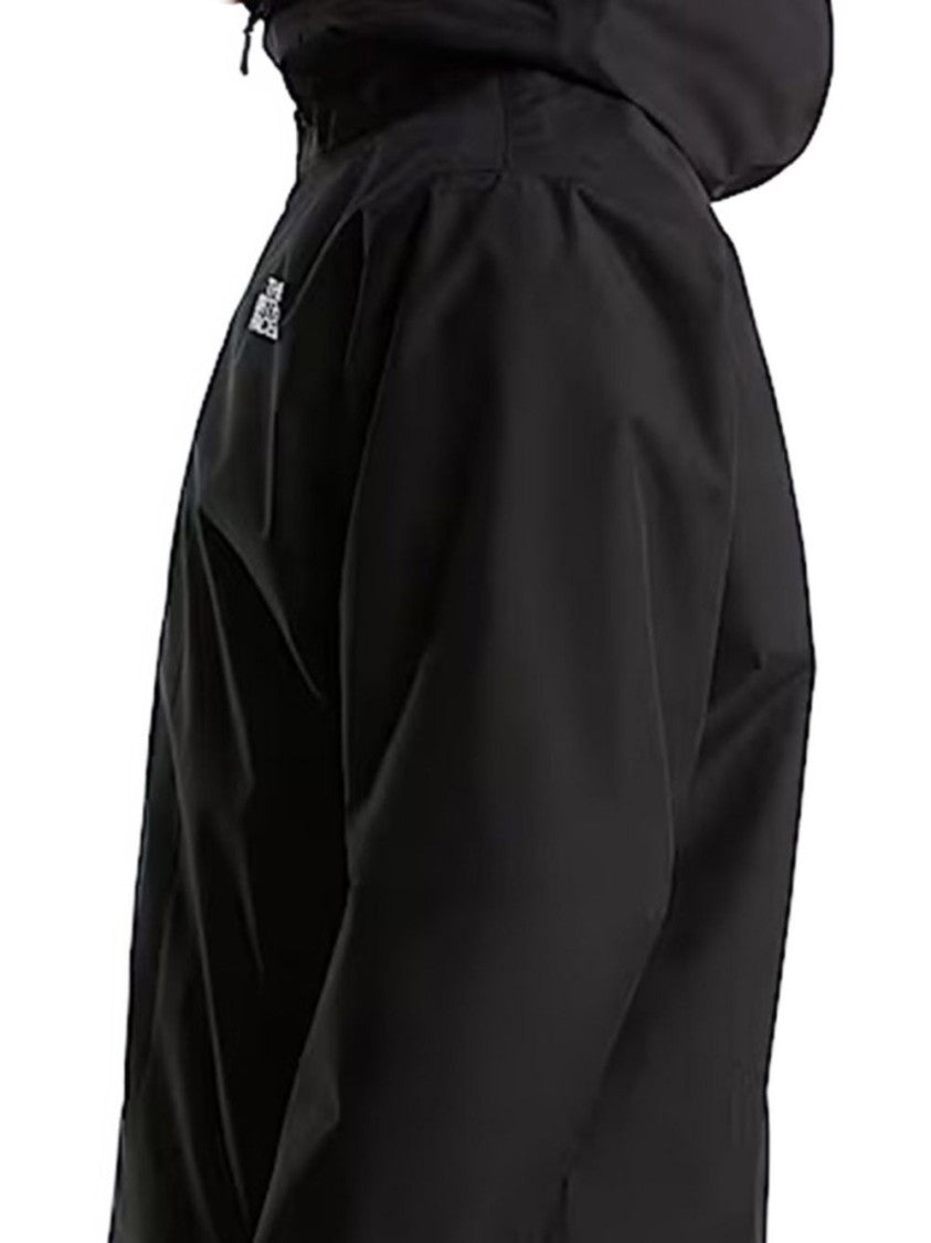 The North Face High Collar Black Jacket With Fitted Silhouette