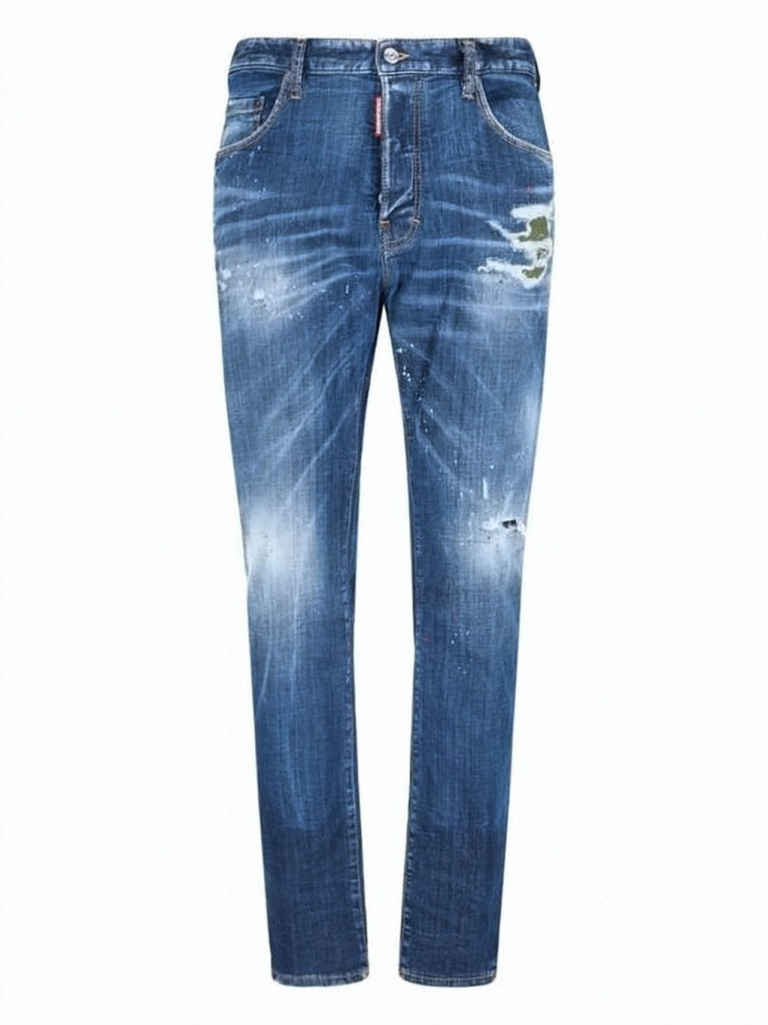 Dsquared2 Distressed Slim Fit Denim Pants