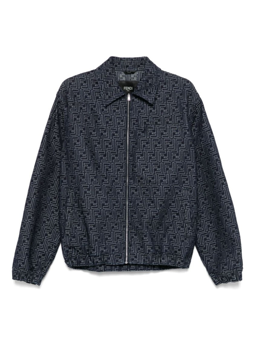 Fendi Minimalist Black Jacket With Structured Silhouette