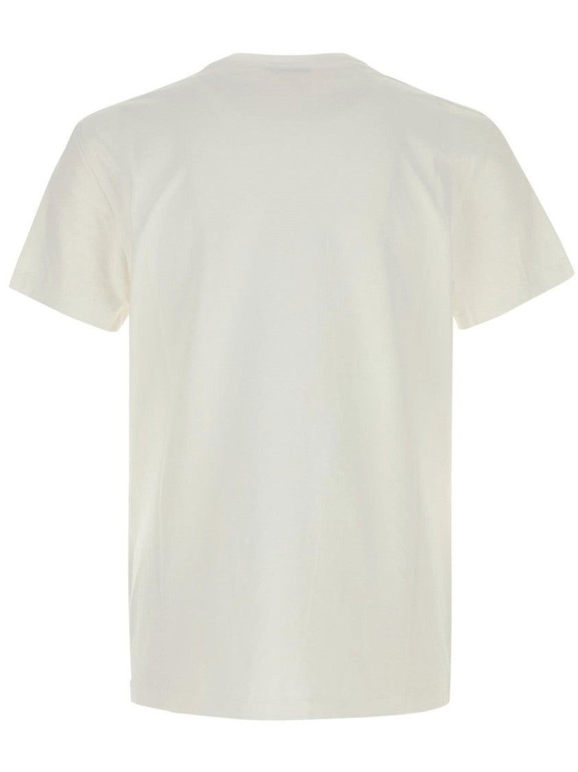 Dior White Graphic Printed Cotton T-Shirt