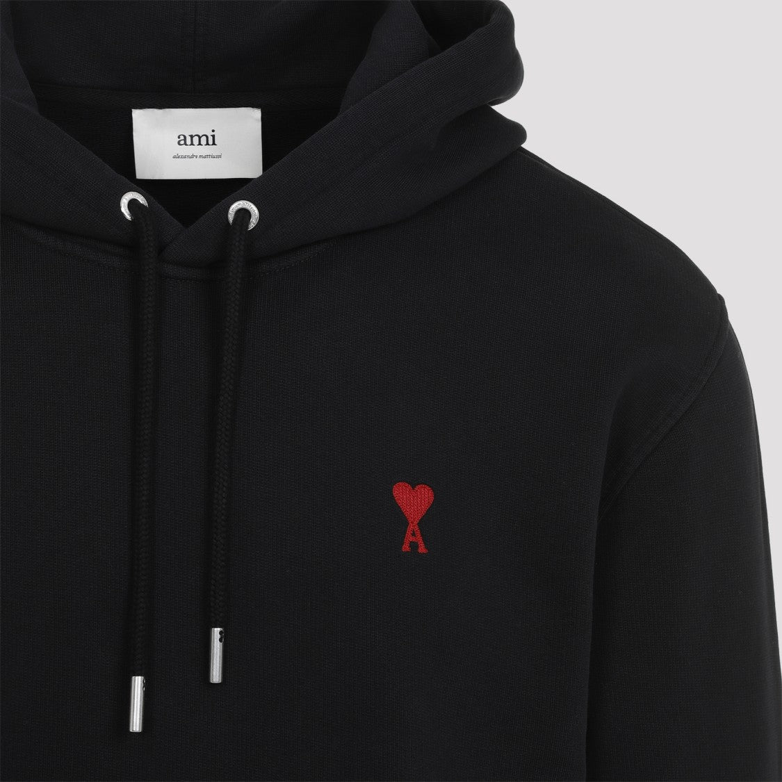 Ami De Coeur Black Cotton Hoodie