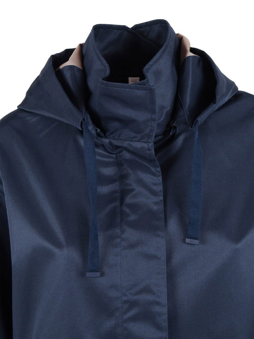 Duno Blue Short High Collar Jacket