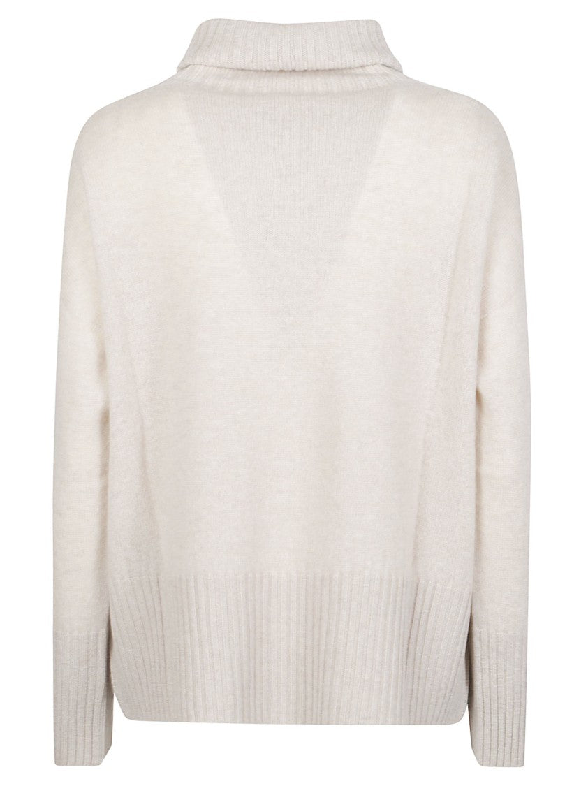 Aragona Finely Knit Ribbed Cashmere Turtleneck