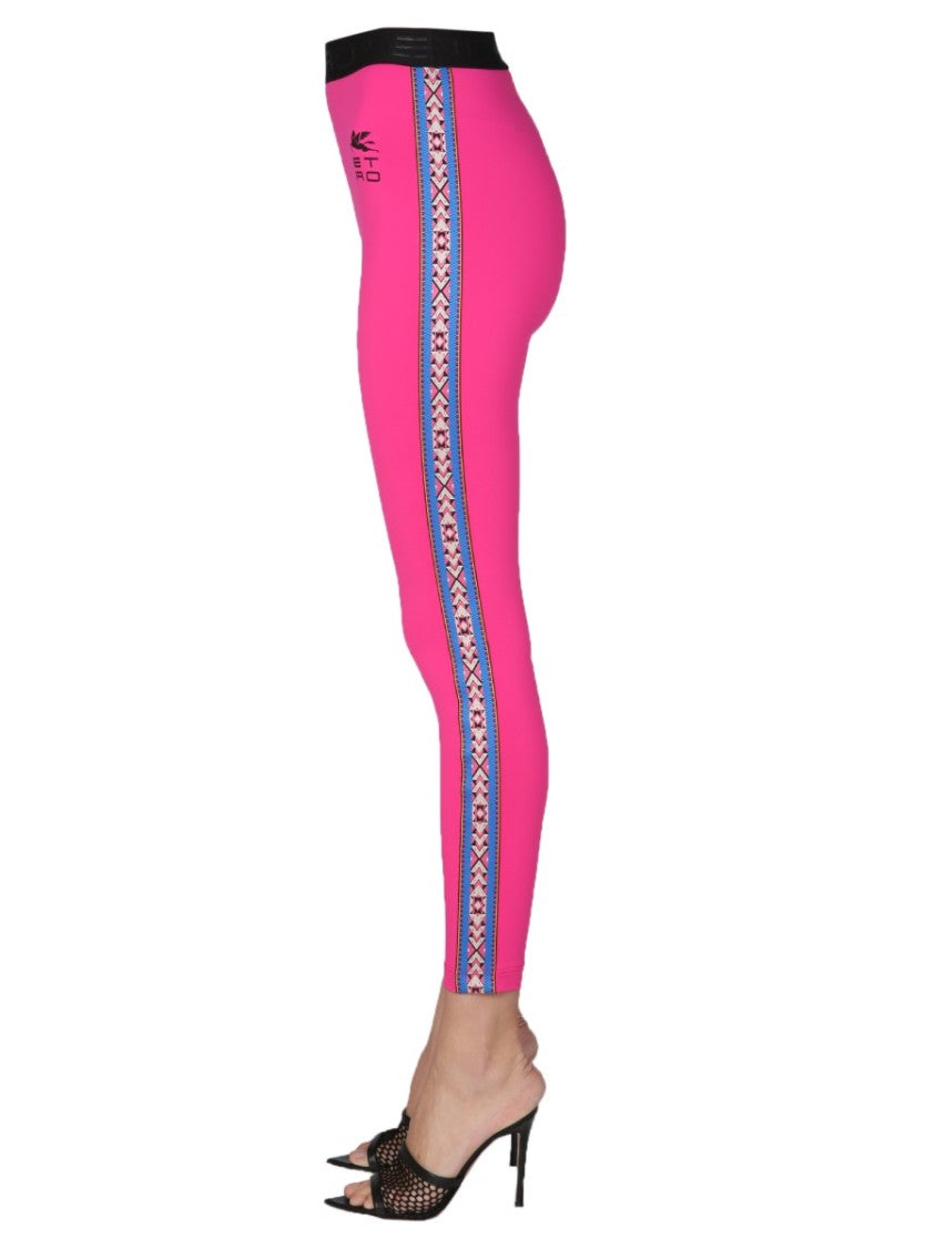 Etro Pink Logoed Leggings