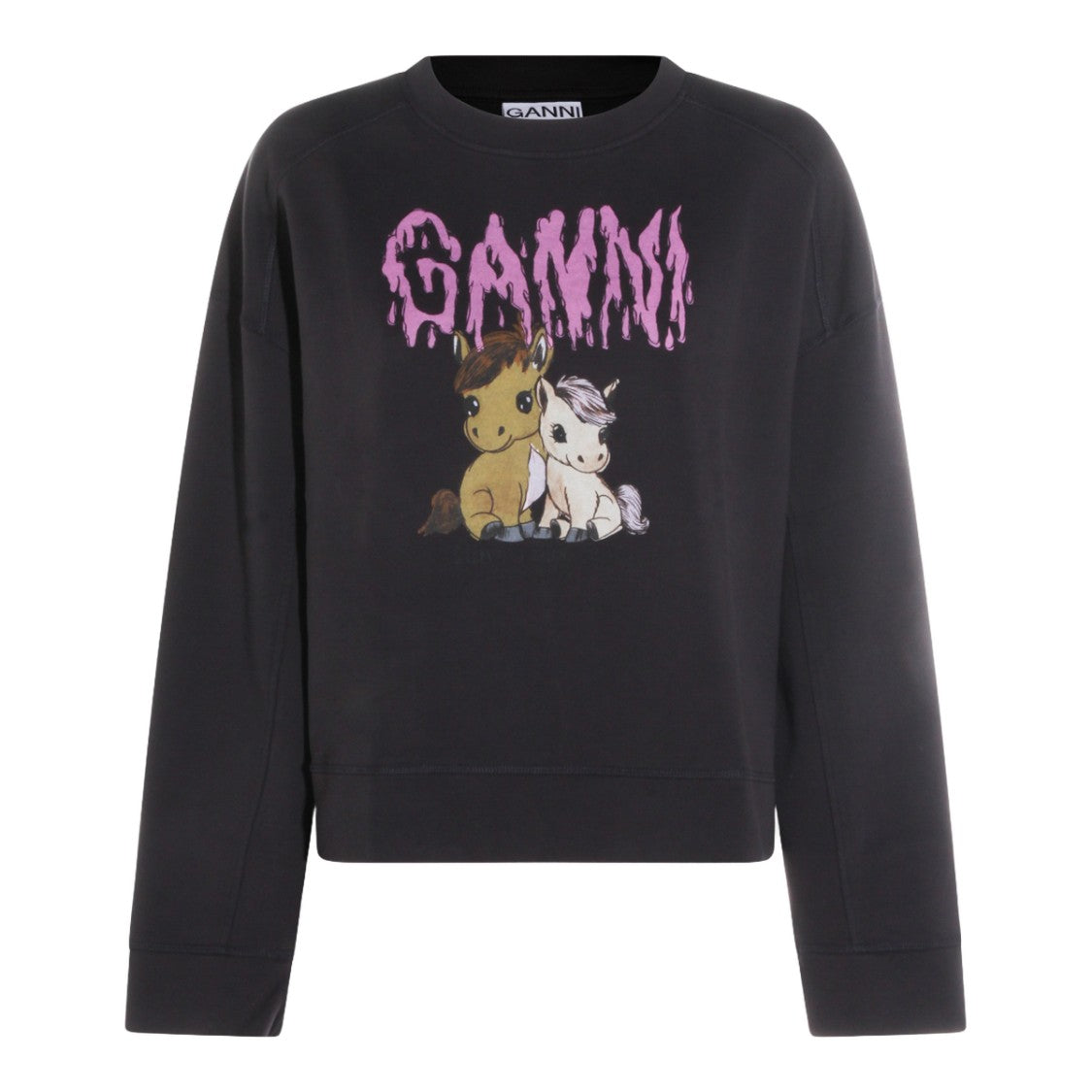 Ganni Relaxed Fit Textured Knit Sweater