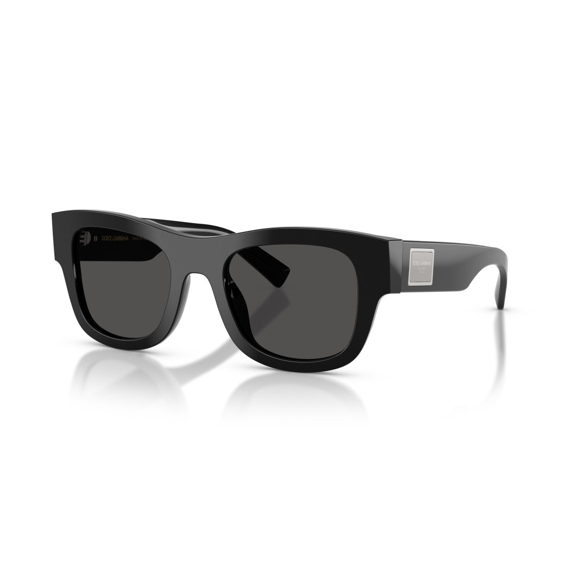 Dolce & Gabbana 0Dg4509 Bold Rectangular Black Acetate Sunglasses