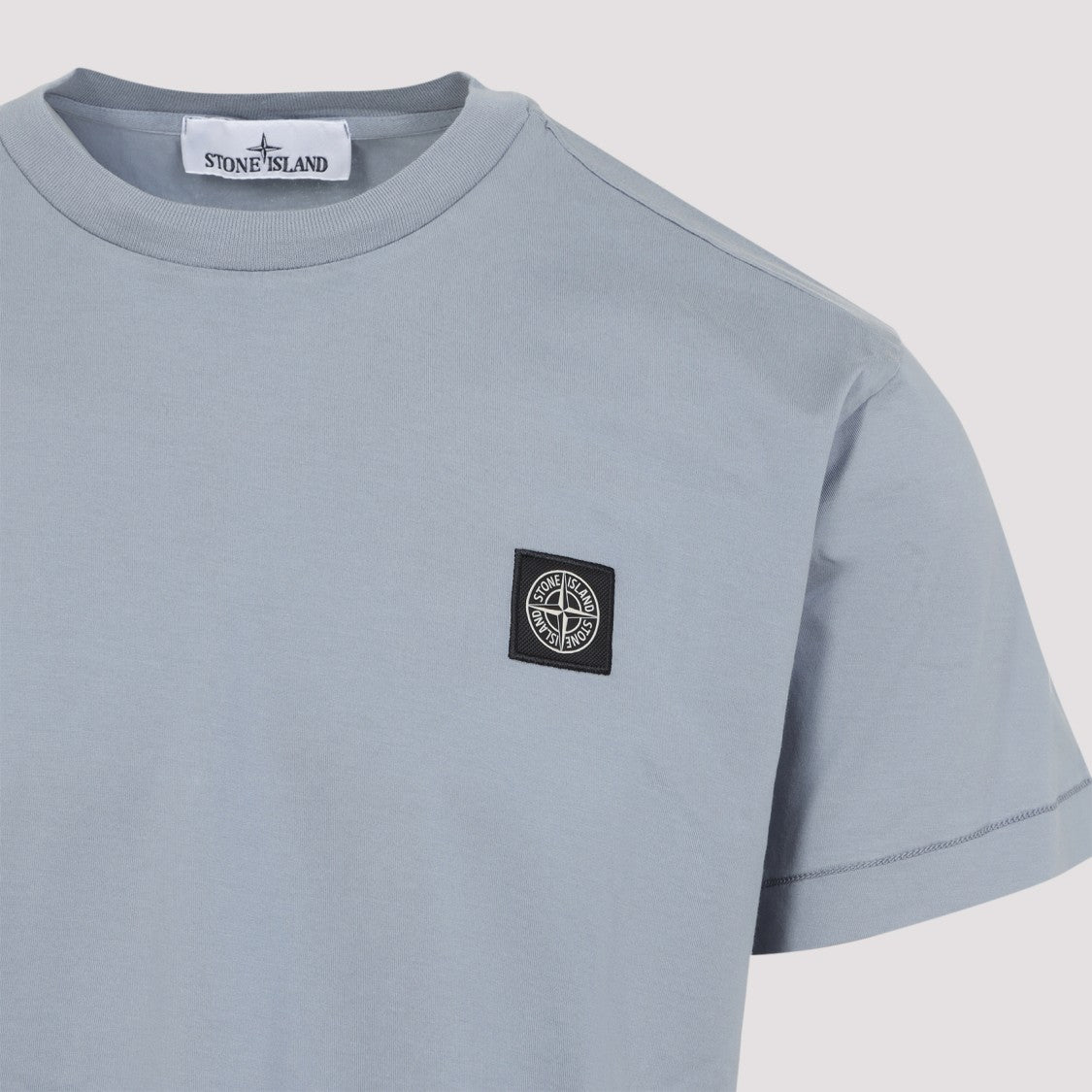 Stone Island Dark Blue Cotton T-Shirt