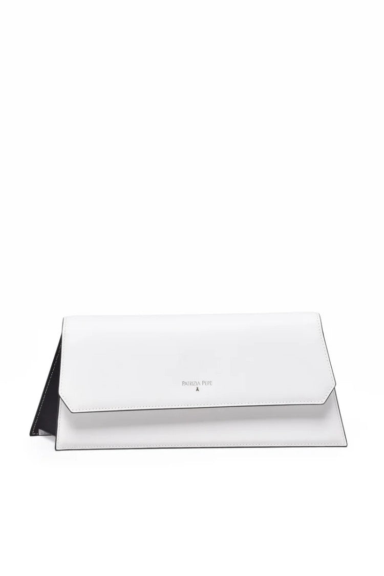 Patrizia Pepe Baguette Shoulder Bag Leather - White