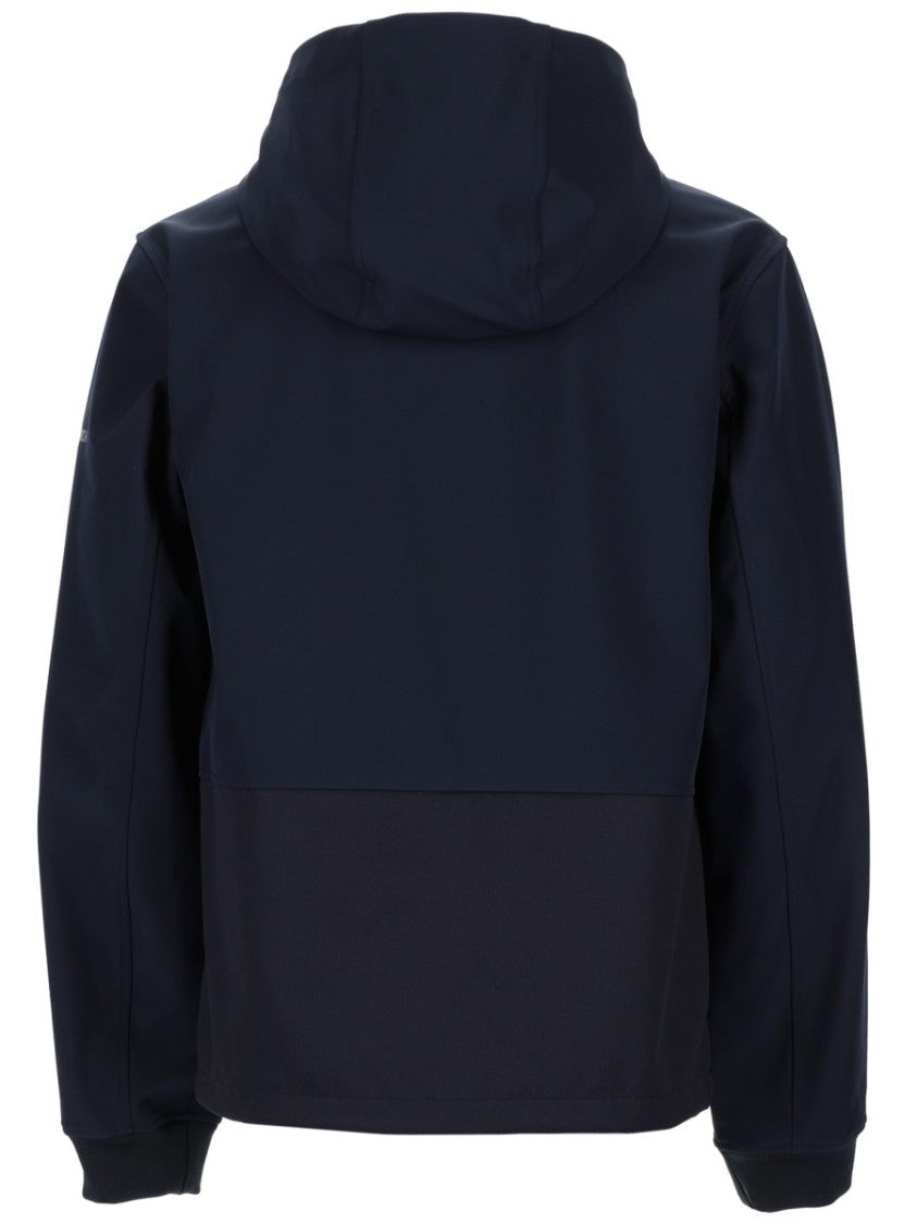 Woolrich Black Polyester Zip Up Hoodie Jacket