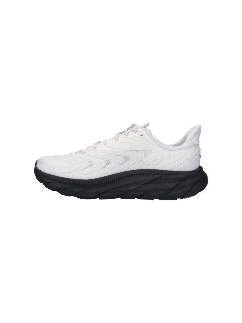Hoka White Clifton Utl Fabric Sneakers